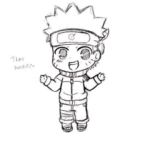 Naruto Chibi Anime Drawings Easy Sketch Coloring Page