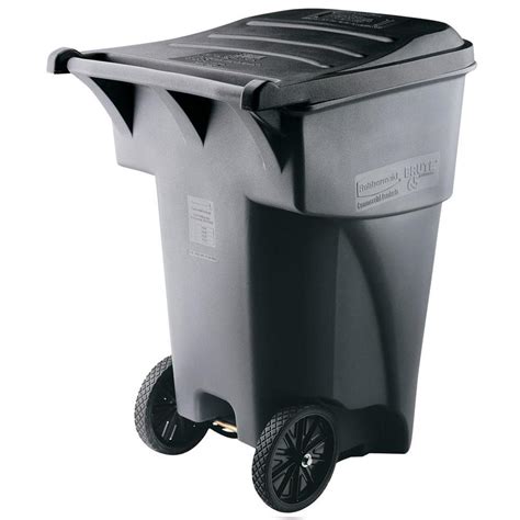 Rubbermaid Commercial Products Brute Rollout 95 Gallon Gray Plastic