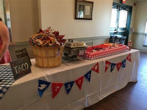 Throw a taco bar party for your next big celebration. Walking Taco Bar Big hit at our sons graduation party ...