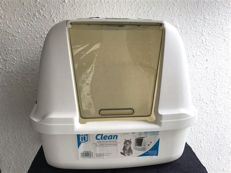 Hagen Catit Hooded Jumbo Cat Litter Box Pan Toilet With Replaceable