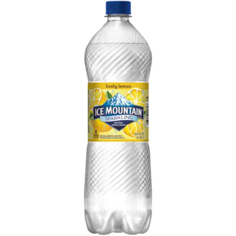 Ice Mountain Lemon Flavored Sparkling Bottled Water 1 Liter Kroger