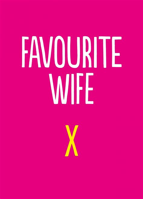 Favourite Wife Card Scribbler