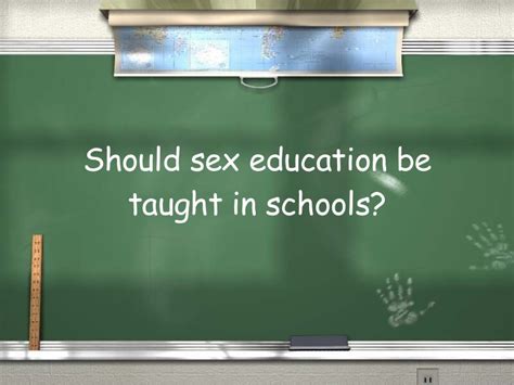 Debating Sex Education In Schools The Companion