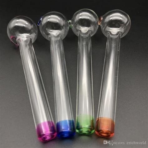 Pyrex Crack Pipe Colorful Glass Oil Burning Pipe High Quality Mini