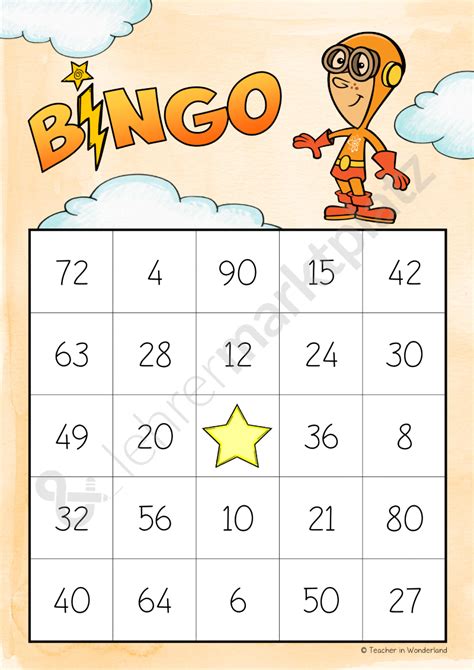 Einmaleins bingo zum ausdrucken : Bingo zum Kleinen Einmaleins - Unterrichtsmaterial in den Fächern Mathematik | Teacher in ...