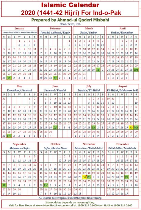 Calendar Of Muslim Holidays Printable Calendar