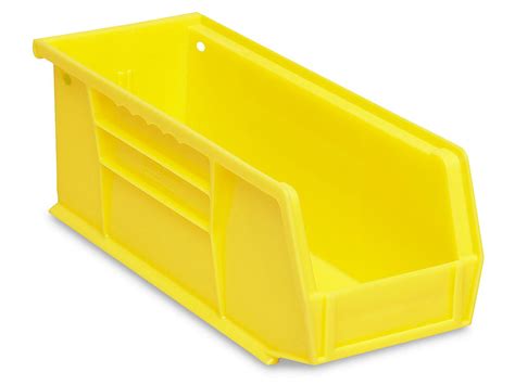 Plastic Stackable Bins 11 X 4 X 4 Yellow S 13536y Uline