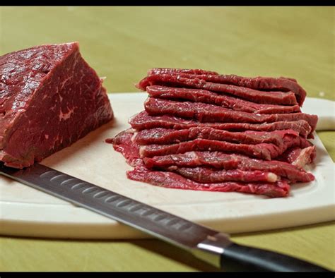 Tips For Thinly Slicing Raw Beef With Pictures Instructables