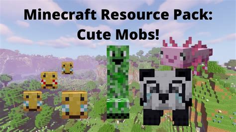 Cute Mobs A Minecraft Resource Pack Youtube
