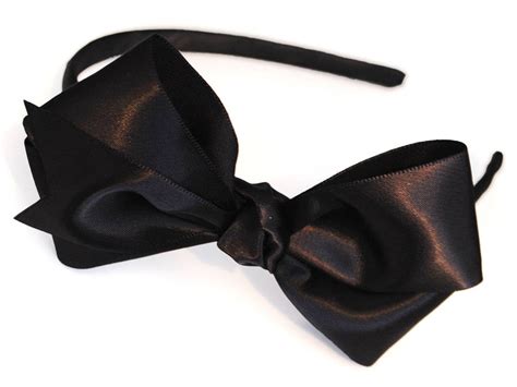 Exquisite Satin Traditional Bow Headband By Candy Bows