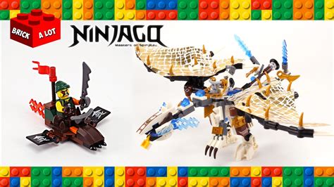 lego ninjago zane s skybound dragon 2 unofficial set speed build youtube