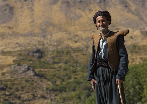 kurdish old man with traditional clothing howraman iran flickr