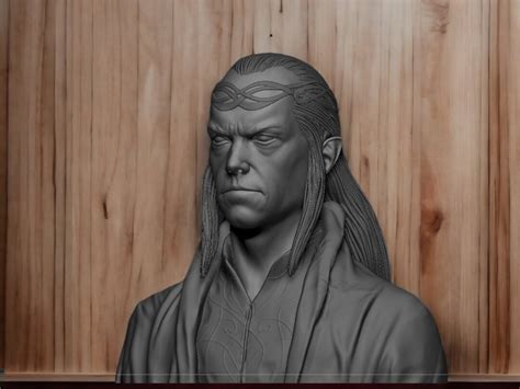 Master Elrond Peredhel Bust From Lord Of The Rings Stl Files Etsy