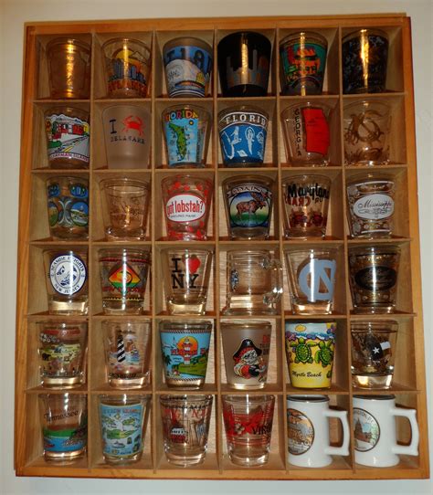 Shot Glass Collection States And Places Glass Collection Holiday Decor Glass