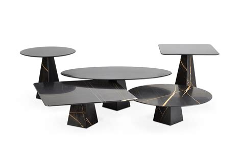 Cosmos Sahara Noir Round Coffee Table Cosmos Collection By Oia Design