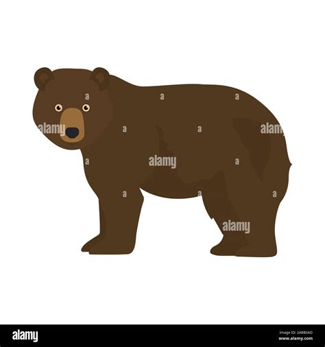 Brown Bear Forest Bear Grizzly Bear Cartoon Vector Illustration Stock Vector Image And Art Alamy