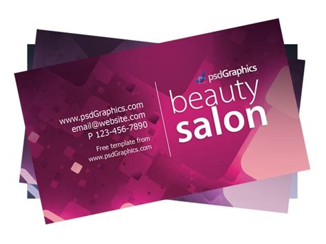 Beauty Salon Business Card Template Psdgraphics