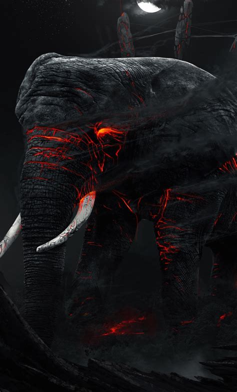 Wallpaper Hell Dark Elephant Underground Monstrous Resolution