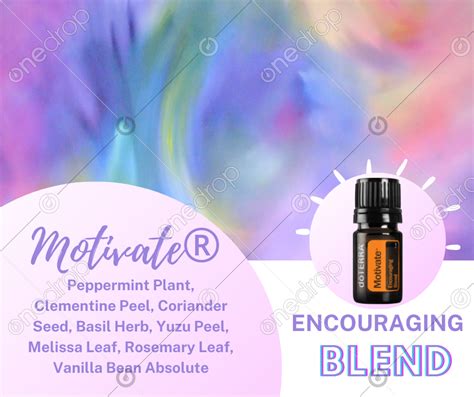 Blend Dōterra Motivate® Ingredients By Christy St Clair
