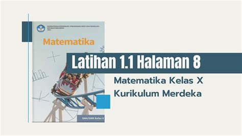 Latihan Halaman Matematika Kelas X Kurikulum Merdeka Youtube