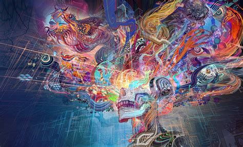 Wallpaper Painting Abstract Brain Art Color Screenshot Modern