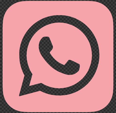 Hd Pink Outline Whatsapp Wa Whats App Square Logo Icon Png Citypng
