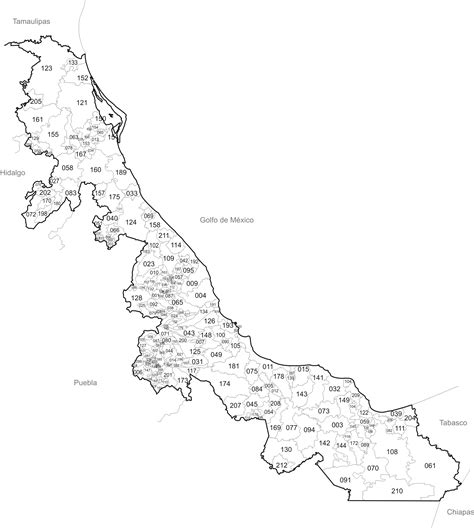 Lista 91 Foto Mapa De Veracruz Con Division Politica Y Nombres A Color