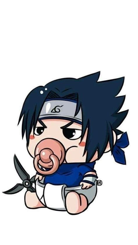 Baby Sasuke Em 2020 Desenhos Kawaii Anime Chibi Naruto Fofo