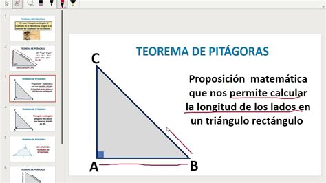 Teorema De Pitágoras Calcular El Valor De La Hipotenusa Youtube
