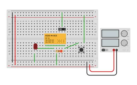 Circuit Design Latching Relay Circuit Tinkercad