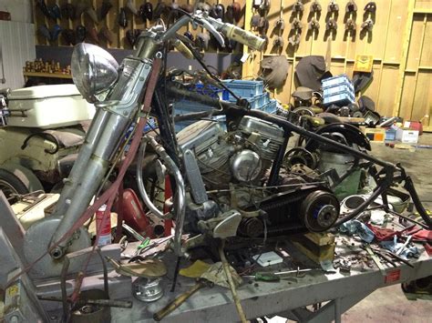 Bike parts were out for bids first. Vintage Harley Parts : 55 Panhead is ready to ride!