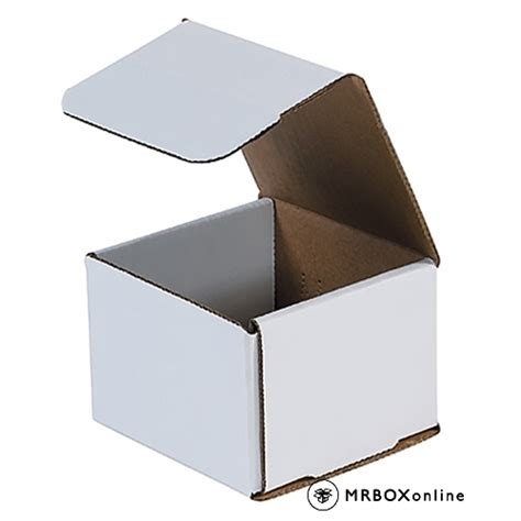 4x4x3 White Die Cut Mailer Boxes Mrboxonline