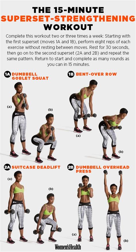 The Best 15 Minute Workouts For 2015 15 Infografics Health Magazine