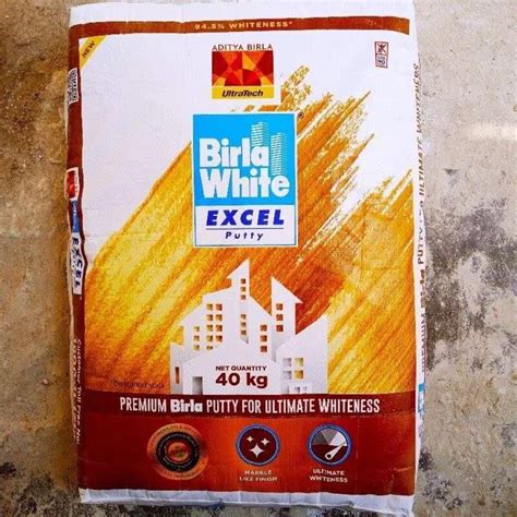 40kg Birla White Excel Wall Putty At Rs 915bag Birla White Wall