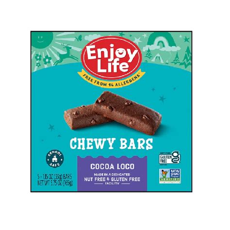 Enjoy Life Soft Baked Chewy Bars Cocoa Loco 165g Healthy Options