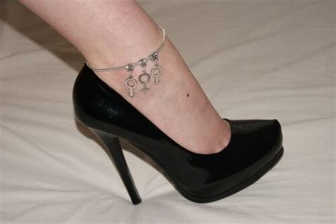 Sexy Euro Anklet Ankle Chain Mfm Symbols Swinger Threesome Fetish Slut Hotwife Ebay