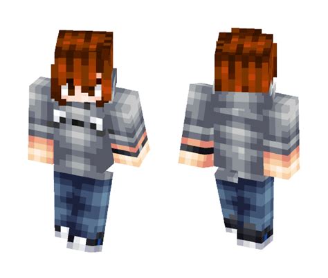 Anime Boy Minecraft Skin Layout
