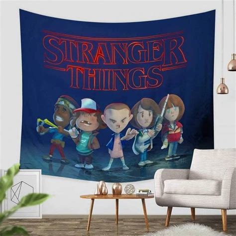 3d Custom Stranger Things Tapestry Throw Wall Hanging Bedspread