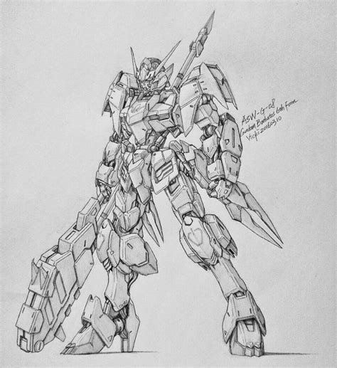 Awesome Gundam Sketches By Vickidrawing Updated 31016 Sketches