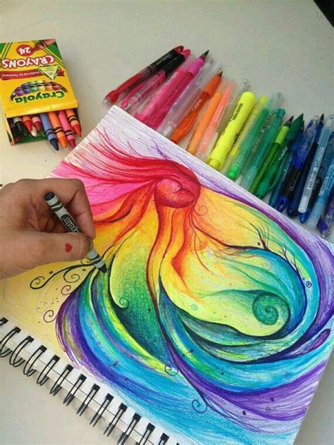 Colorfull Original Art Art Crayon Art