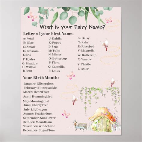 Fairy Name Sign Zazzle Com
