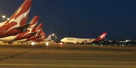 Qantas 747 Arriving At Adelaide From Sydney Raviation