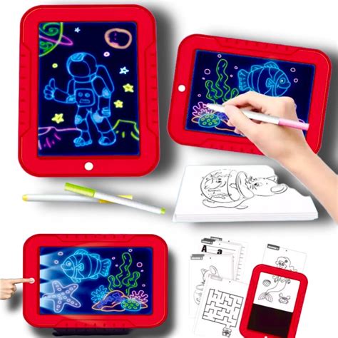 Tablet Graficzny Do Rysowania Dla Dzieci Led 12792156661 Allegropl