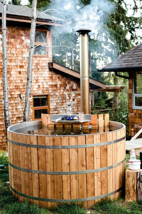 Purchase Your Wood Burning Cedar Hot Tub Today Alumitubs Hot Tub Outdoor Cedar Hot Tub