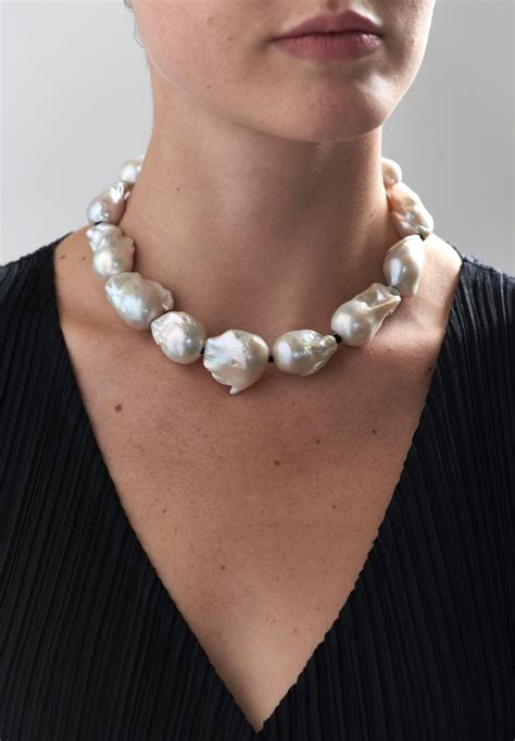 Unique Short Baroque Pearl Necklace In Baroque Pearl Necklace