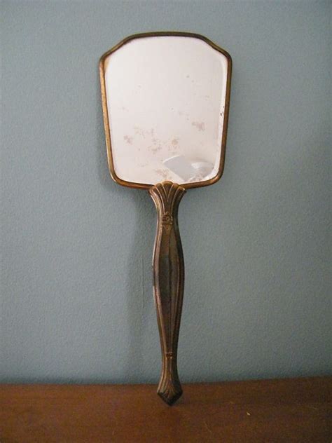 Vintage Antique Vanity Hand Mirror Etsy Antique Vanity Hand Mirror