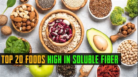 Top 20 Foods High In Soluble Fiber Foods High In Fiber Youtube