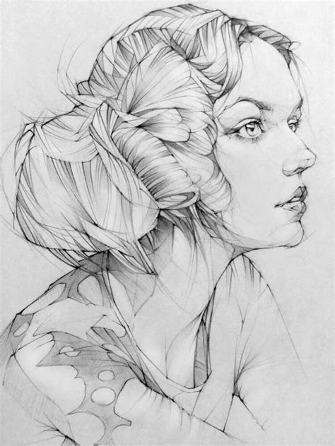 Artstation Pencil Drawing Portrait Toh Yasu藤保 113 藤保 Toh Yasu