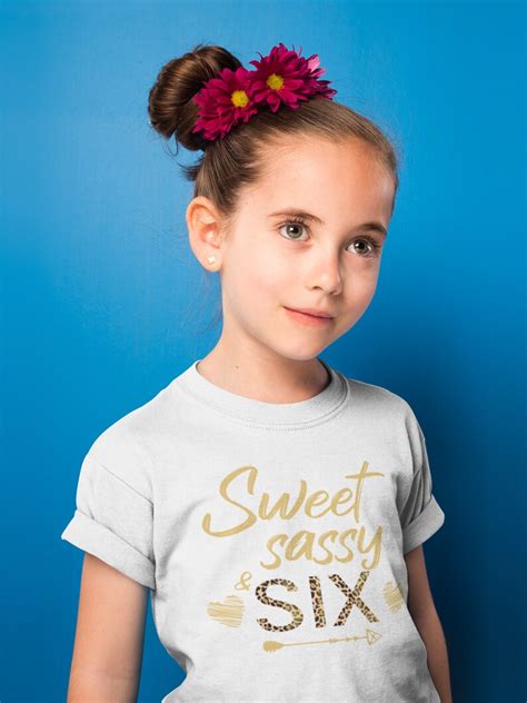 Sweet Sassy And Six Birthday Shirt 6th Birthday Girl Shirt Etsy