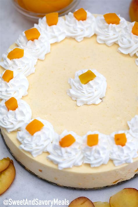 No Bake Peach Cheesecake [video] Sweet And Savory Meals